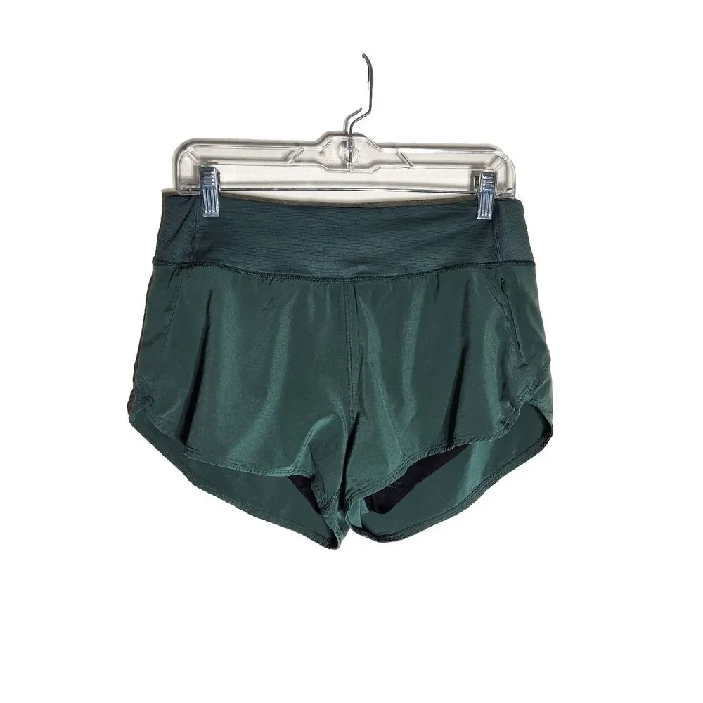 Outdoor Voices Womens RecTrek Shorts Size L Green Running Athletic Polyester